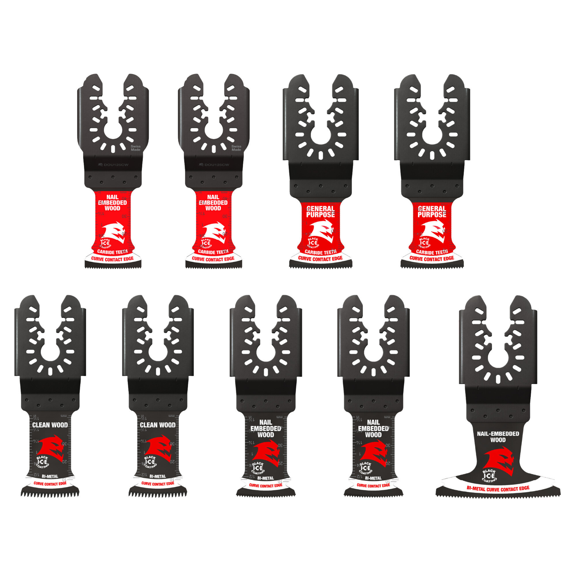 Diablo, Universal Fit General Purpose Oscillating Blade Set, 9pc, DOU9S